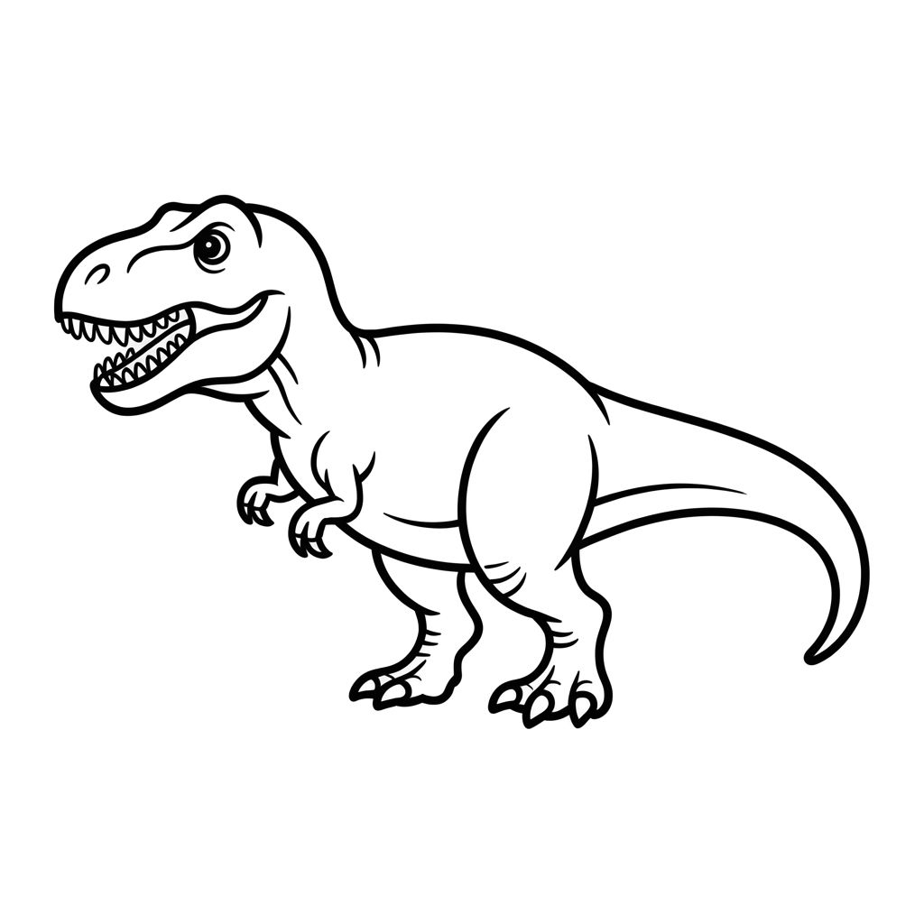 t-rex ausmalbild