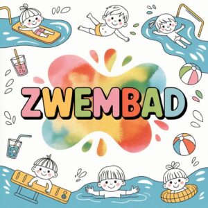 Ausmalbild Schwimmbad