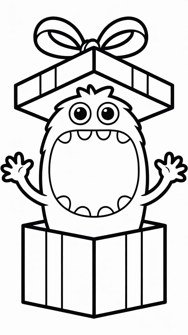 geschenk ausmalbild