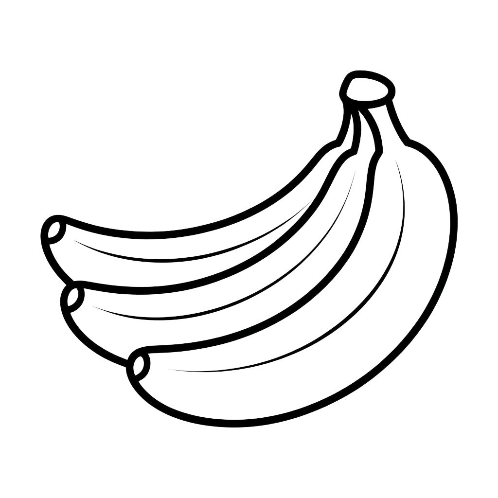 banane ausmalbild