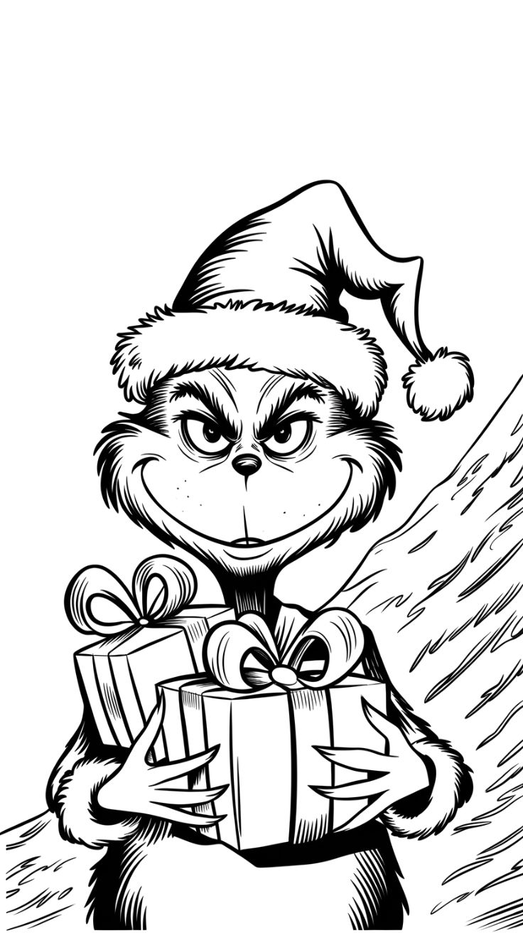 the grinch ausmalbild