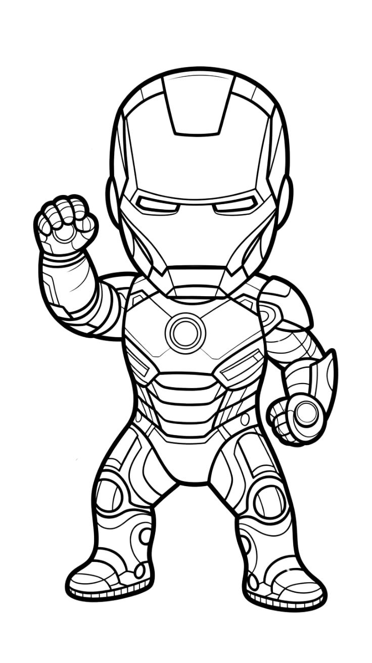 ausmalbilder avengers iron man