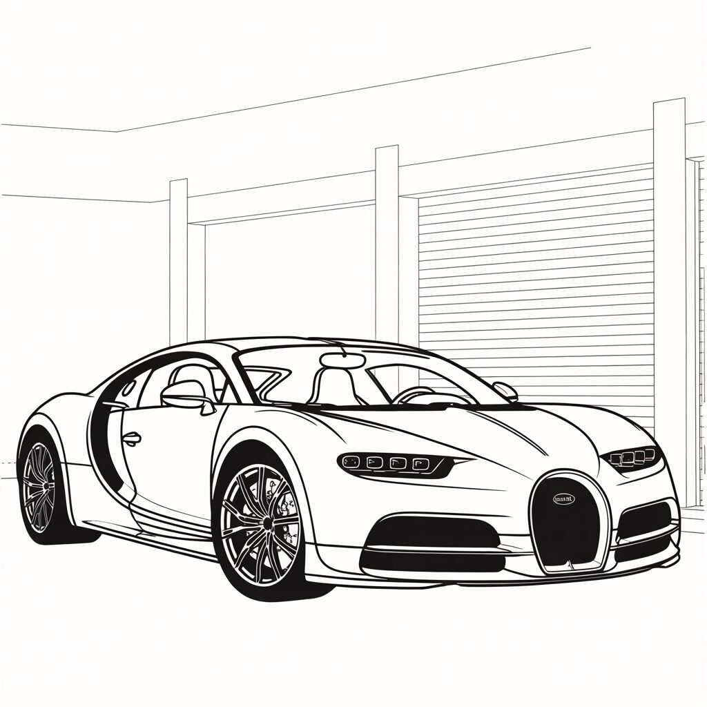 ausmalbilder bugatti