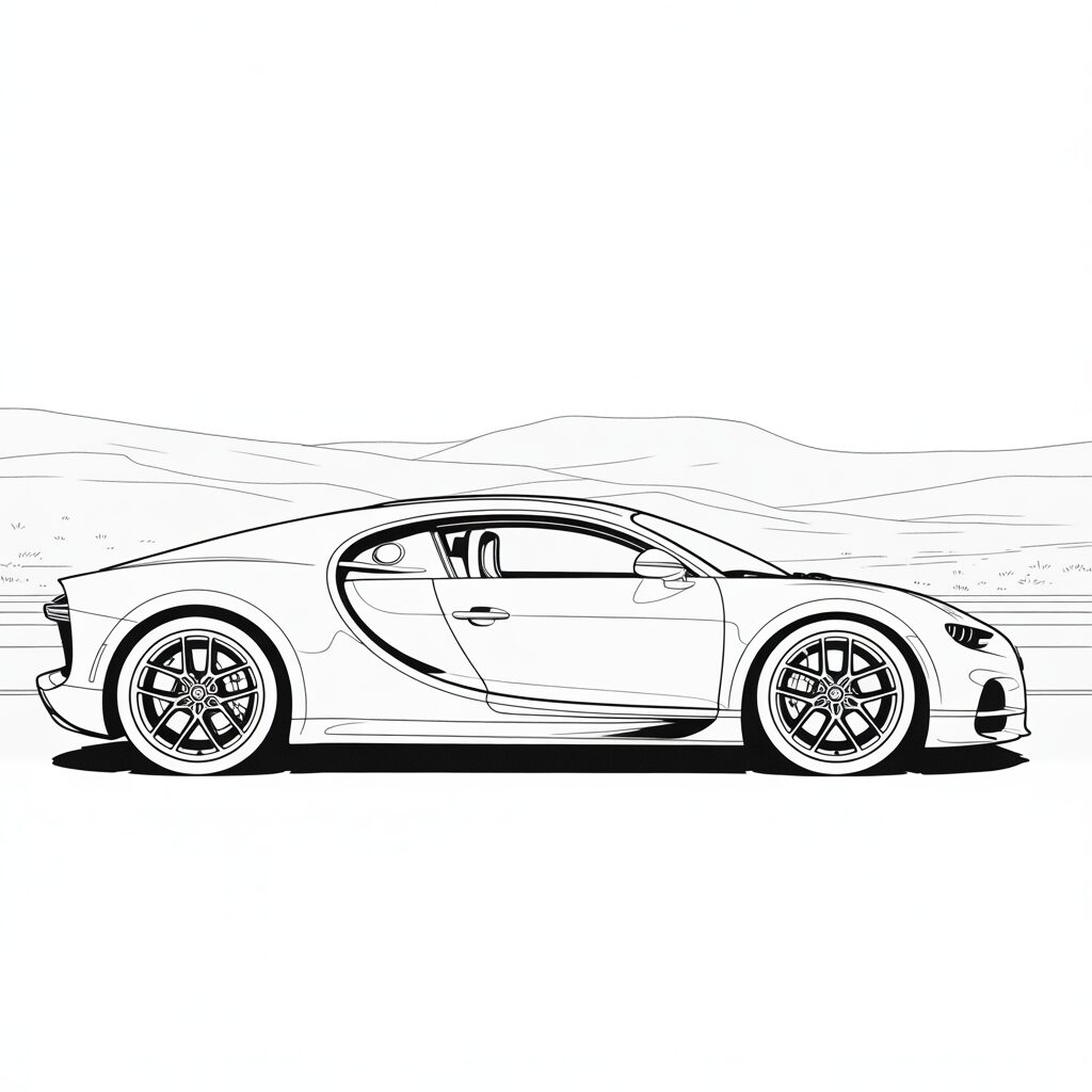 bugatti chiron ausmalbilder