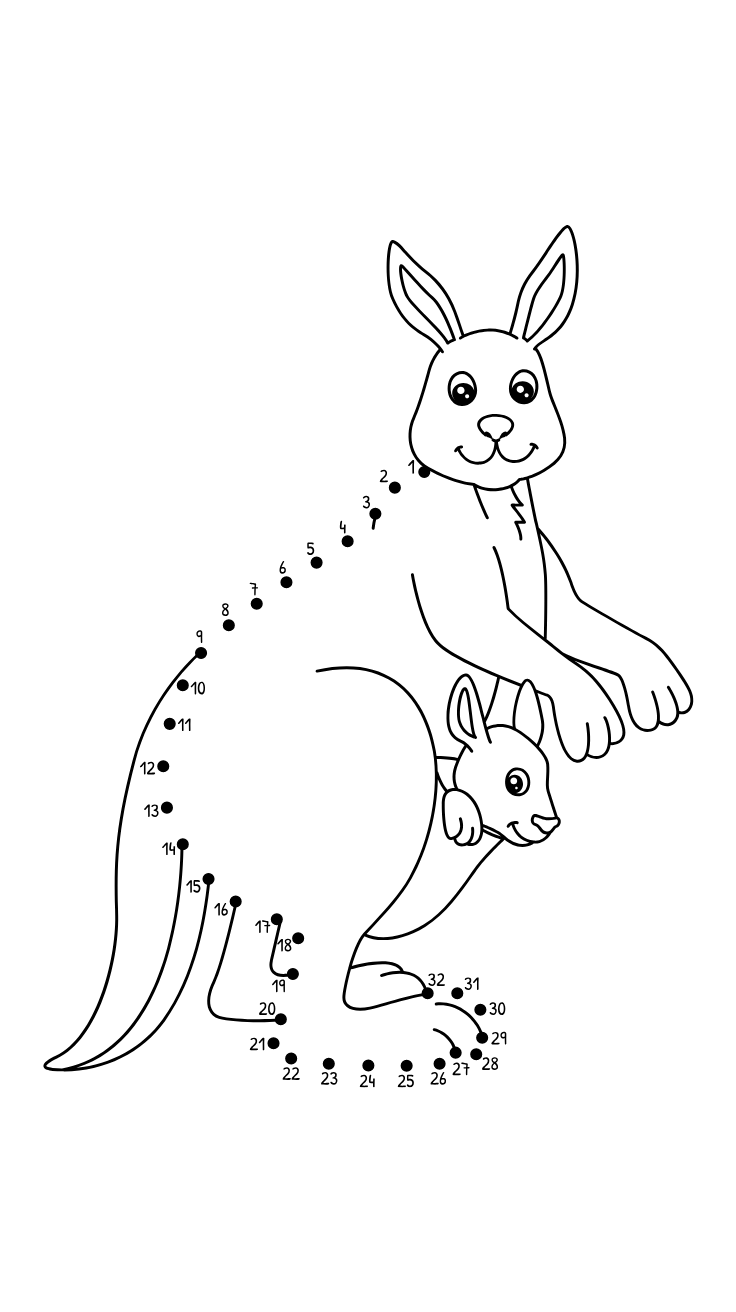 ausmalbilder kinder kanguru