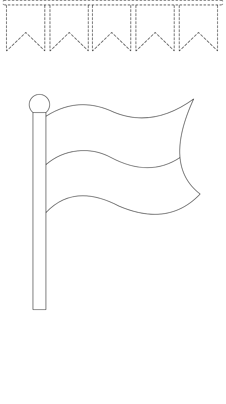 flagge malvorlage
