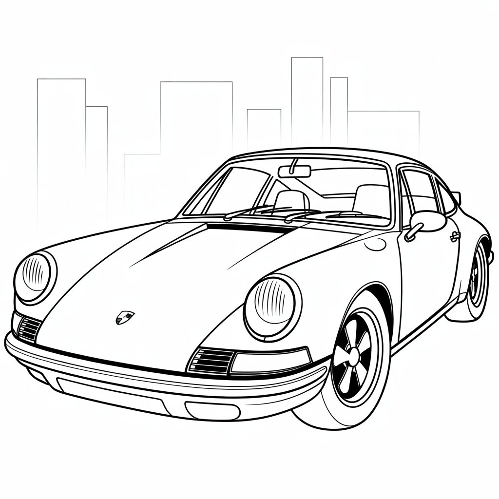 ausmalbilder porsche 911