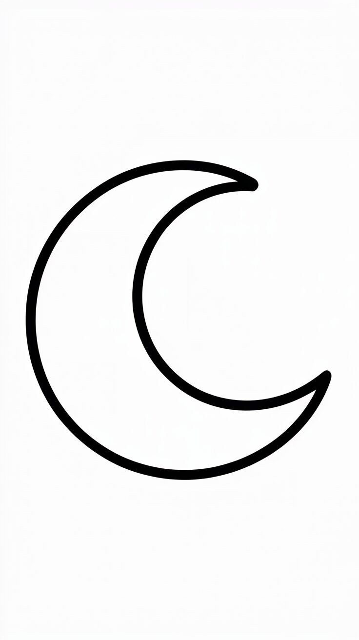 mond sterne ausmalbild