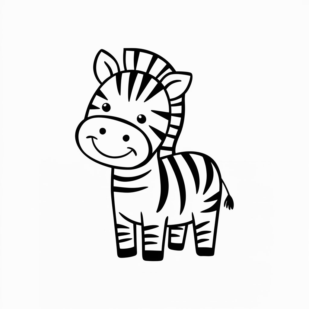 zebra ausmalbild pdf
