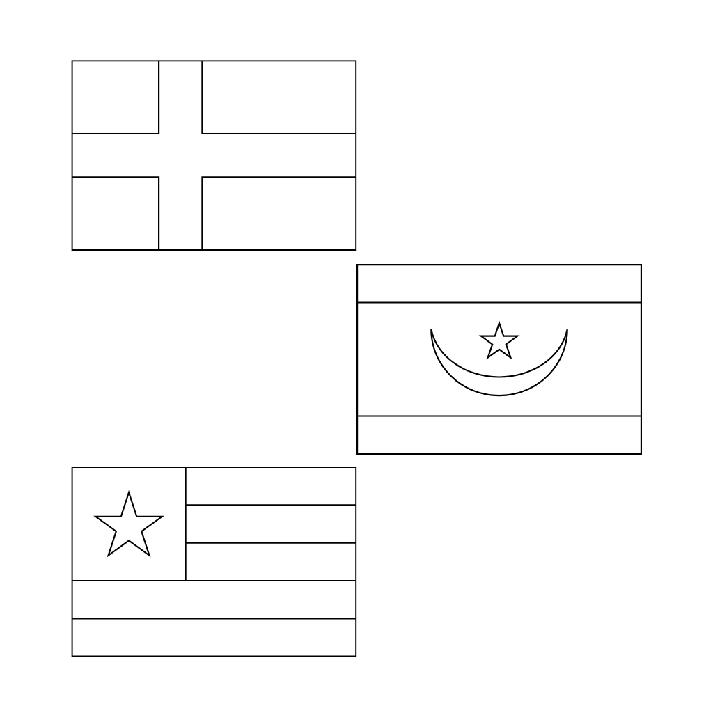 flagge portugal ausmalbild