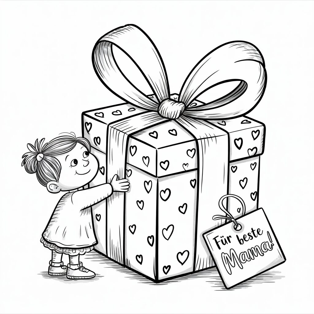 geschenke ausmalbild