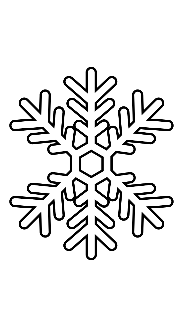 ausmalbilder weihnachten schneeflocke