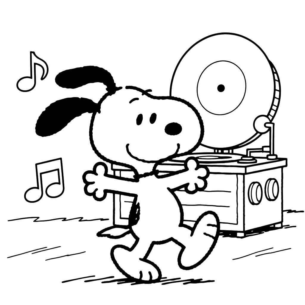 snoopy ausmalbilder kostenlos