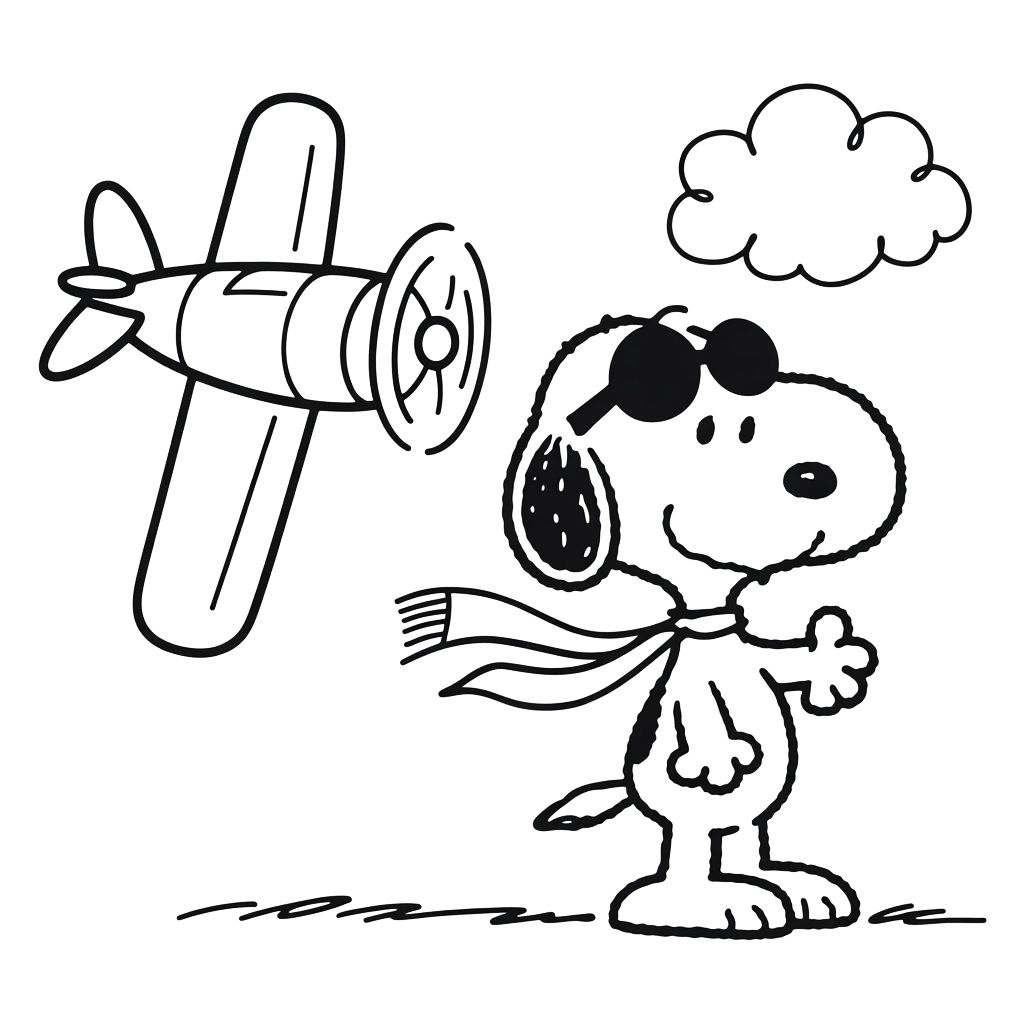 snoopy ausmalbilder zum ausdrucken