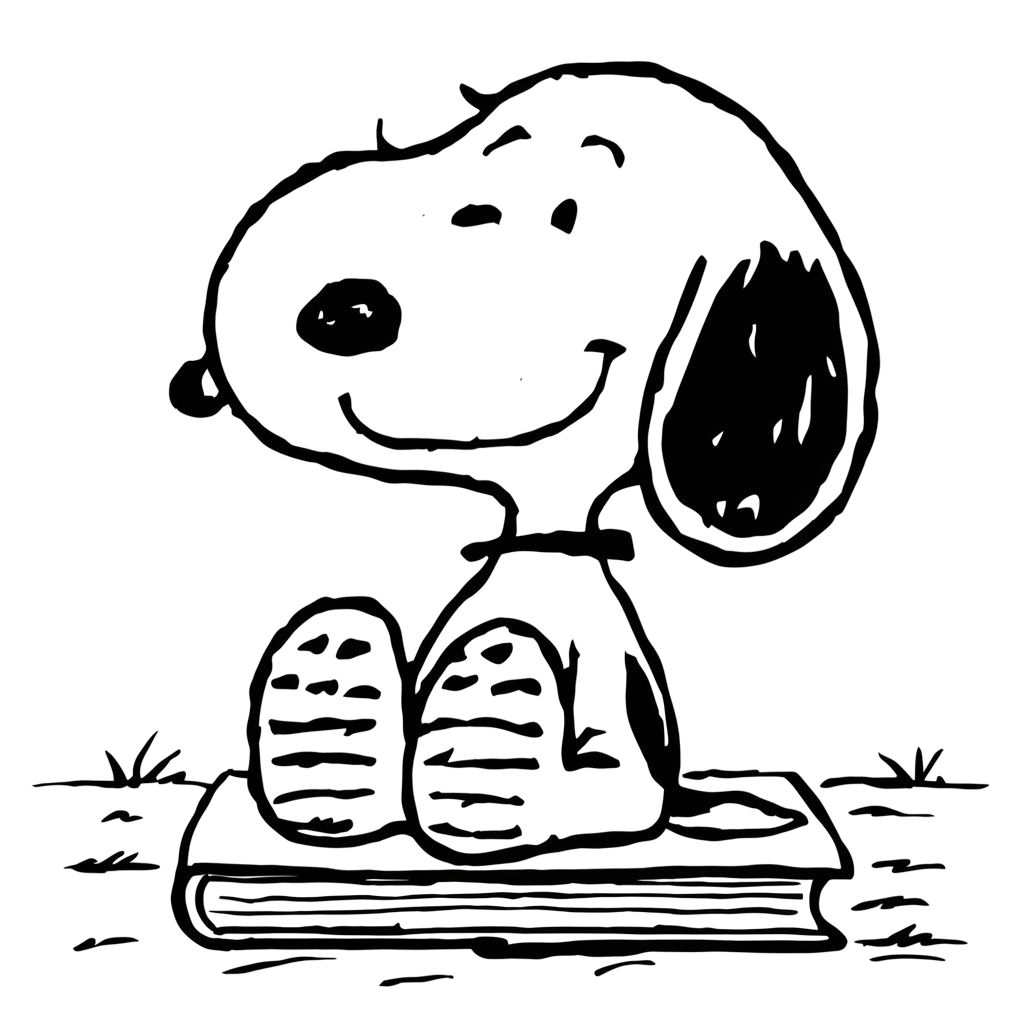 Ausmalbilder von Snoopy zum Drucken