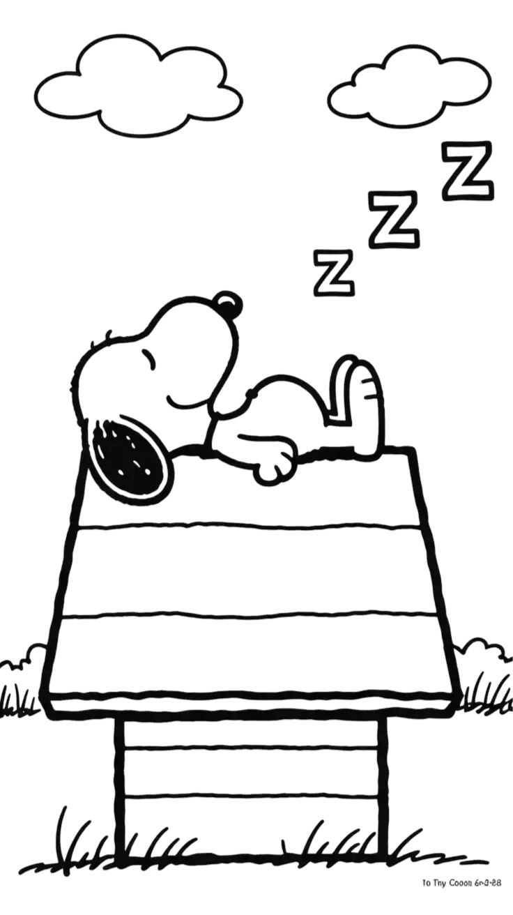 ausmalbilder snoopy
