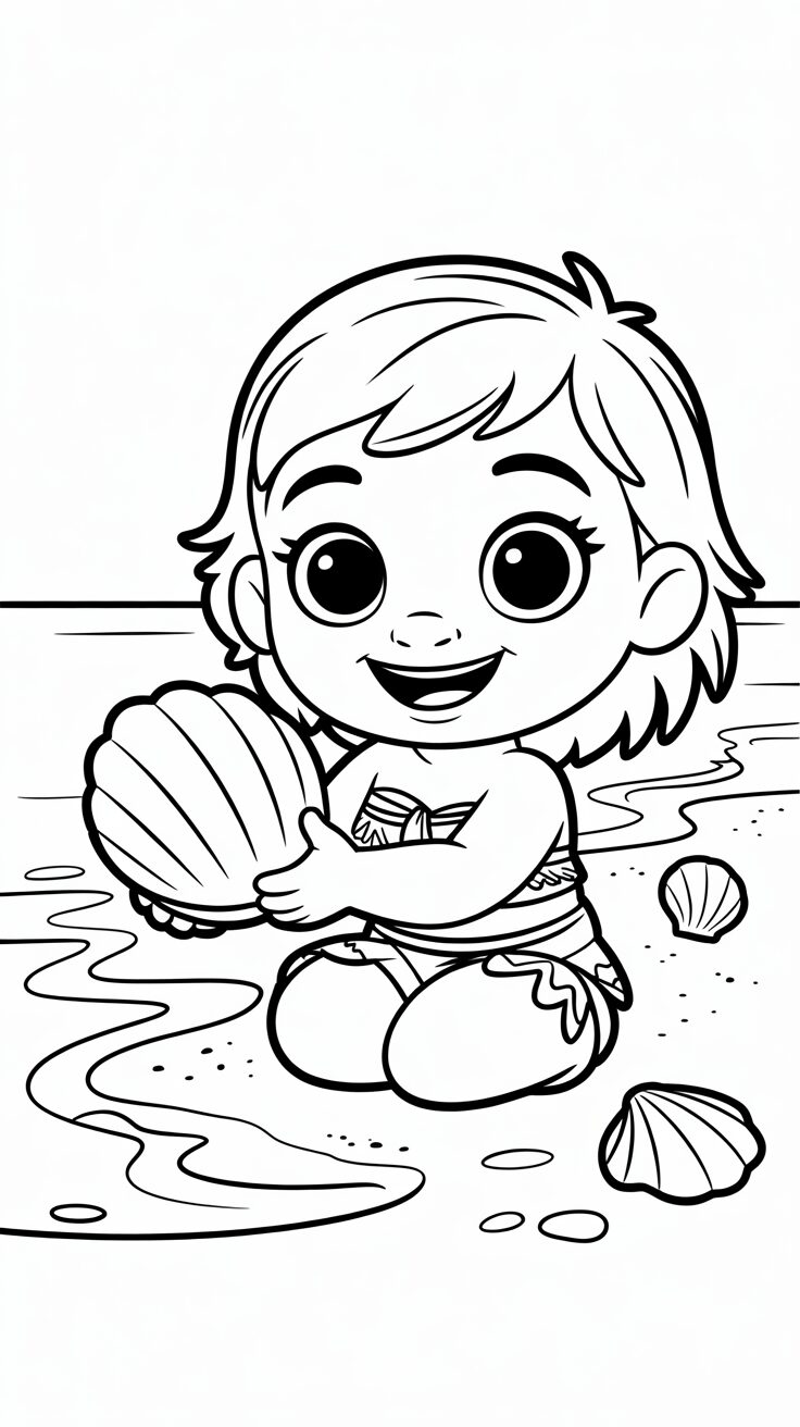 ausmalbild strand kostenlos