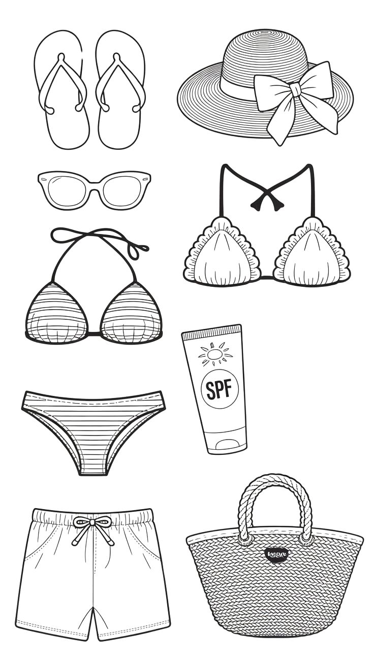 ausmalbilder kinder kleidung