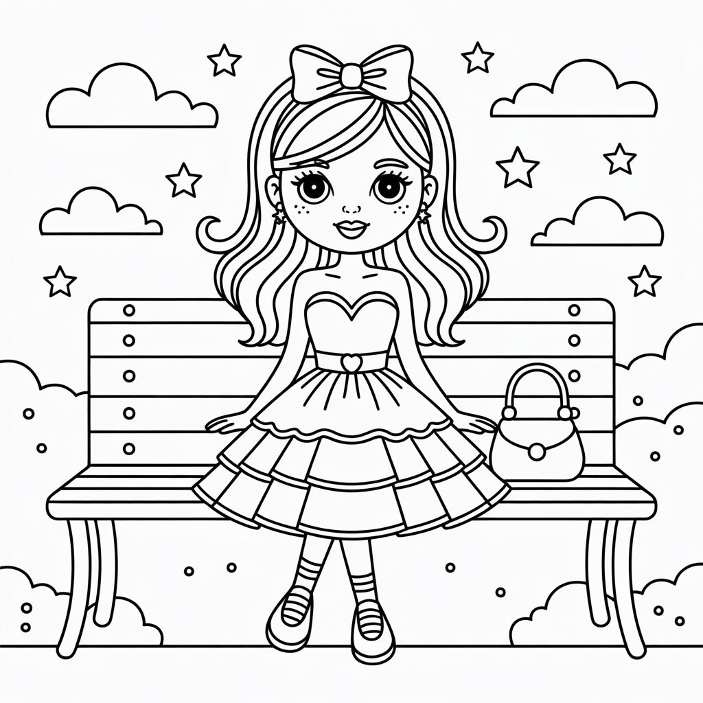 ausmalbilder von topmodel zum ausdrucken