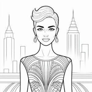 ausmalbilder topmodel körper