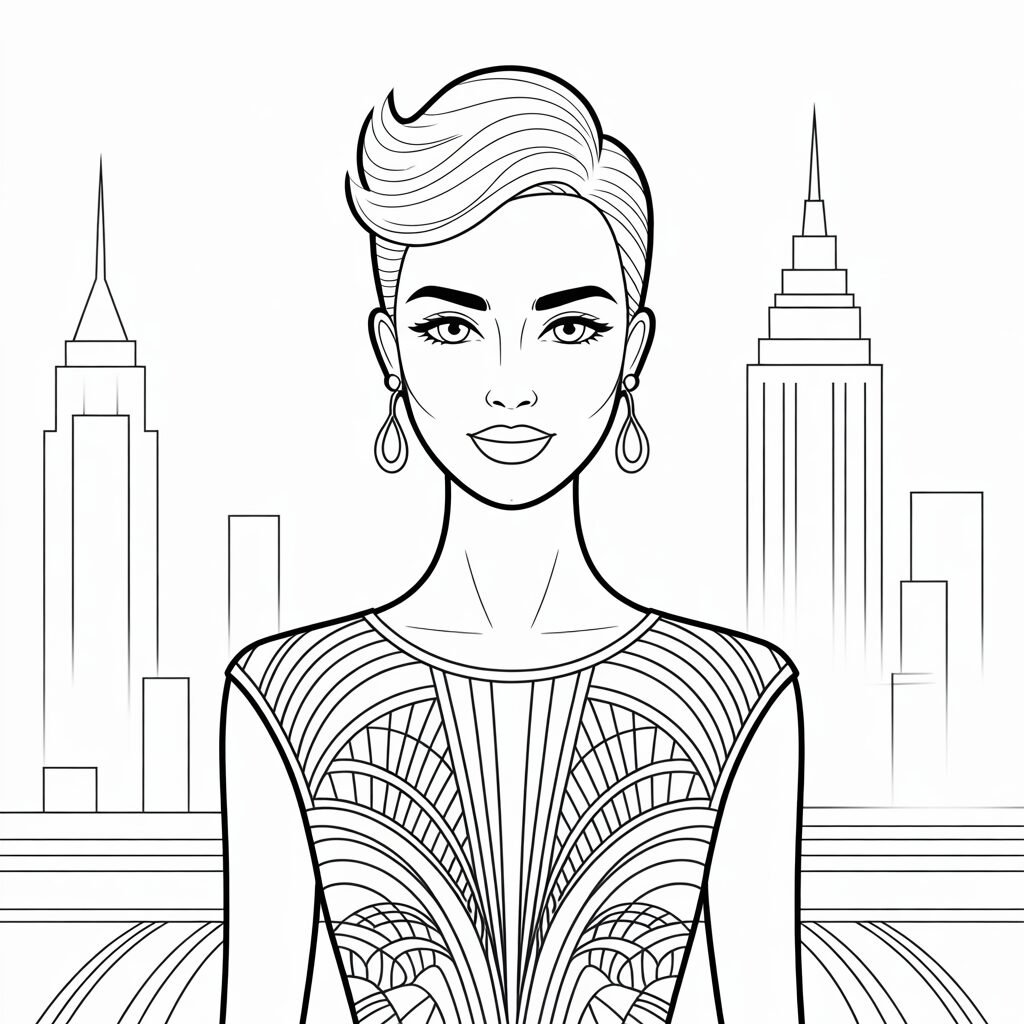 ausmalbilder topmodel körper