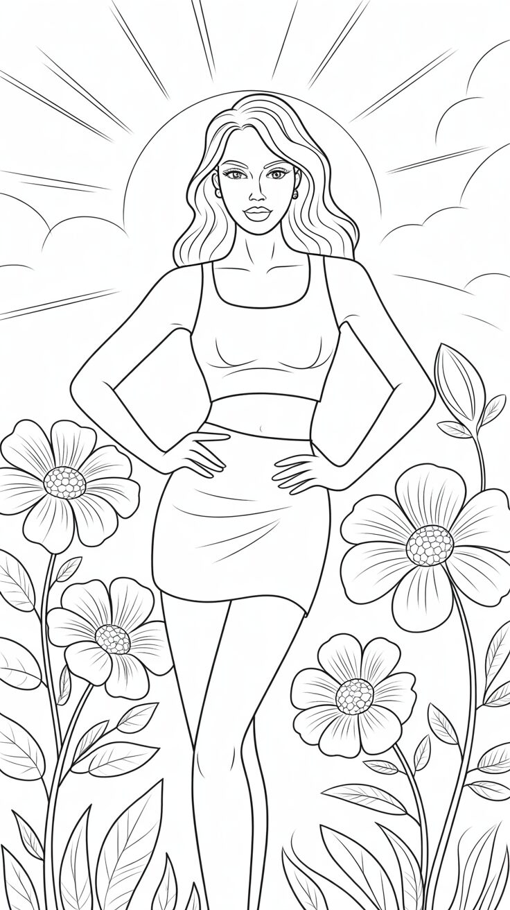 ausmalbilder kostenlos topmodel