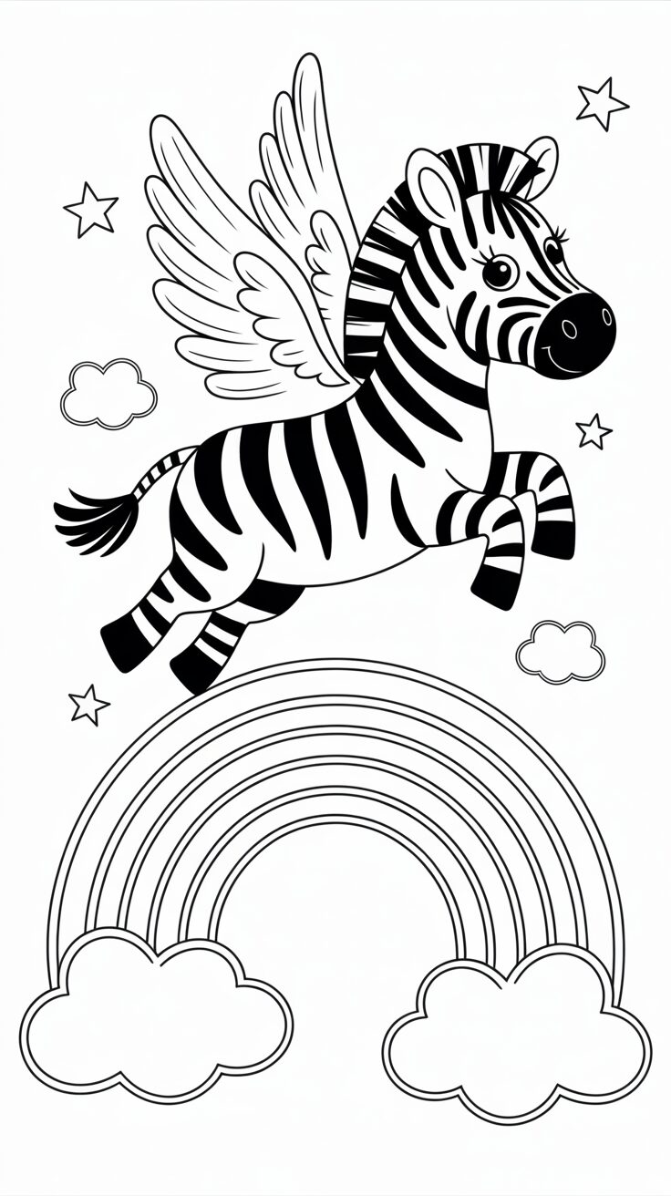 zebra ausmalbild
