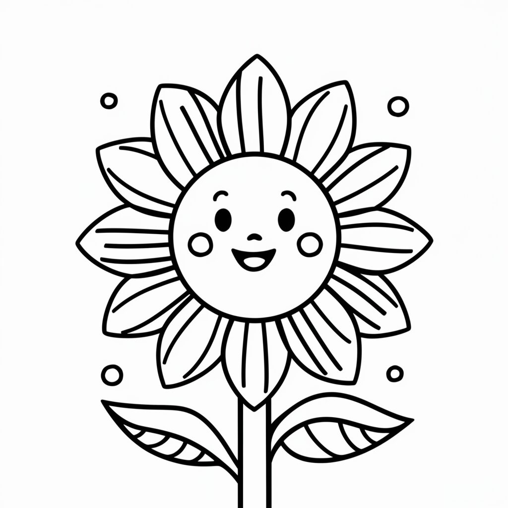 sonnenblumen ausmalbild