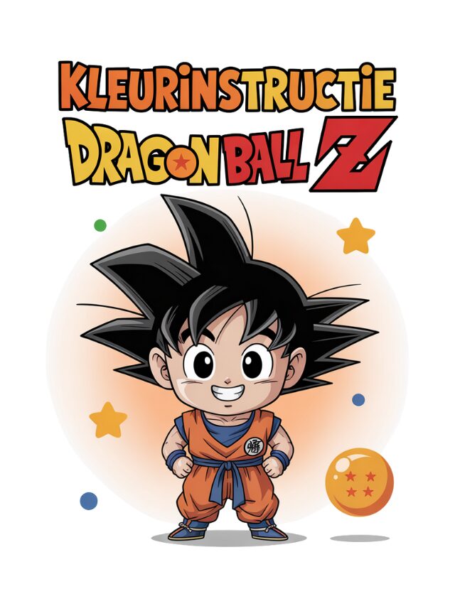 Kleurinstructie Dragon Ball Z