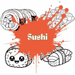 Sushi Ausmalbilder