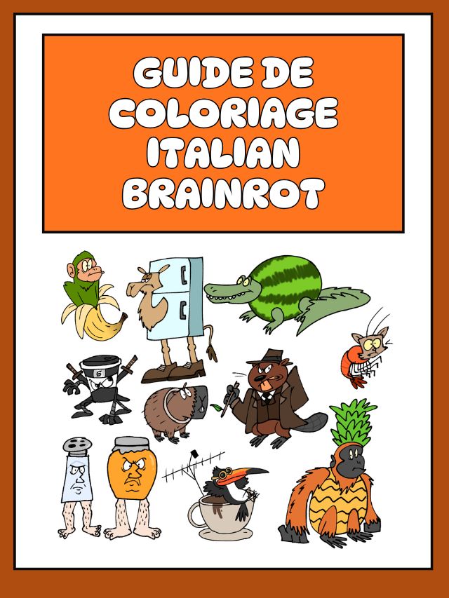 Guide de coloriage Italian Brainrot