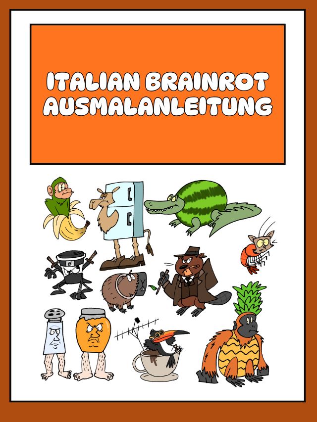 Italian Brainrot Ausmalanleitung