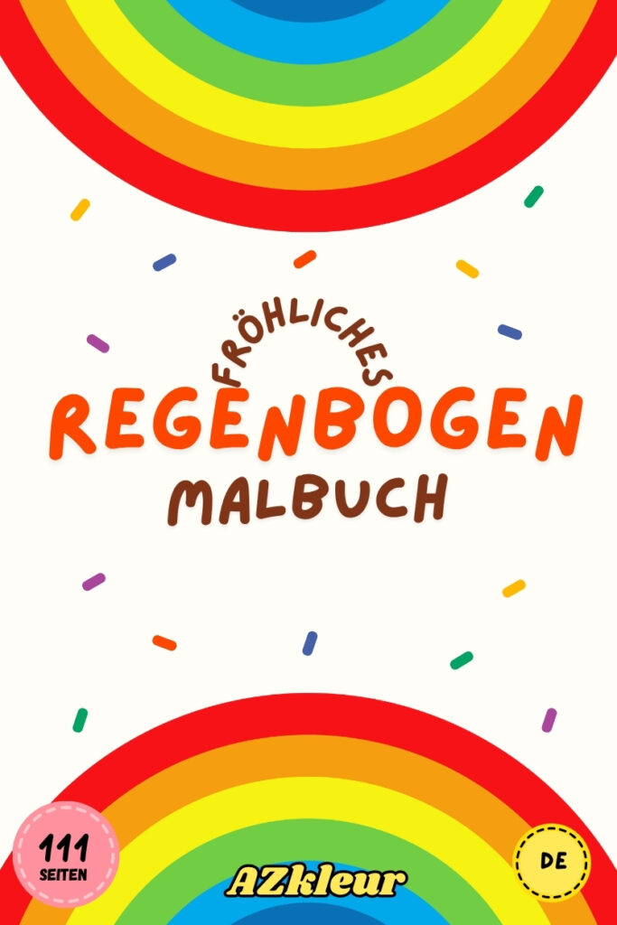 111 Seiten Regenbogen Ausmalbilder