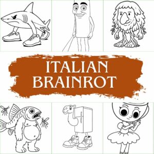 Italian Brainrot Ausmalbilder