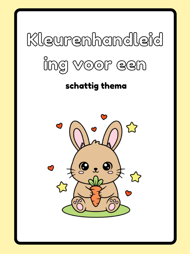 Kleurenhandleiding voor een schattig thema