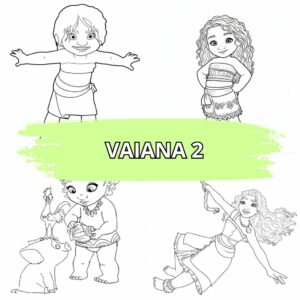 Ausmalbilder von Vaiana 2